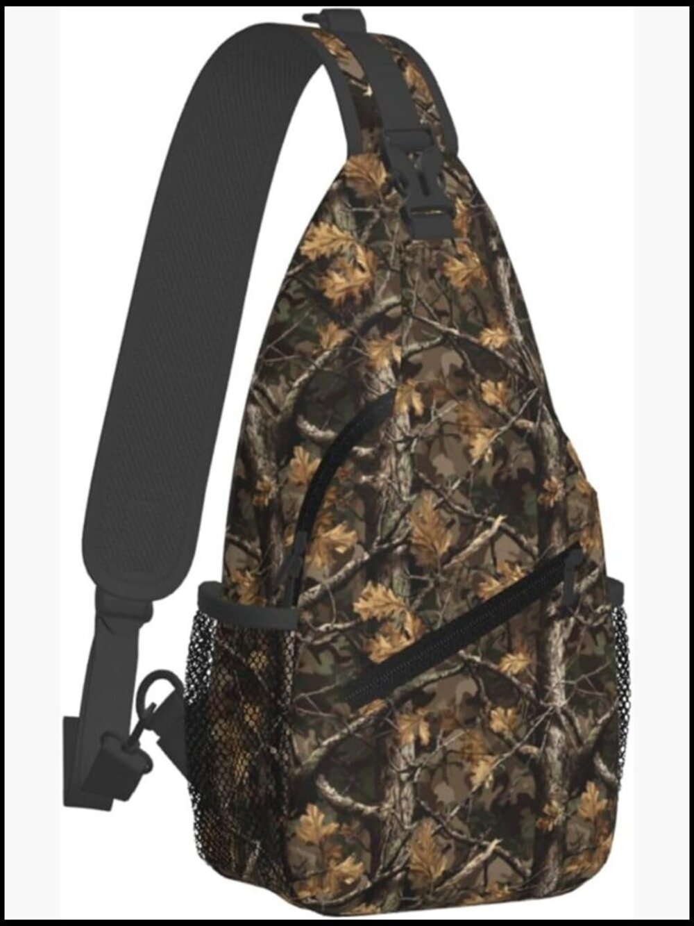 Camo Sling Bag Crossbody Backpack Lightweight Travel Hiking Daypack Adjustable